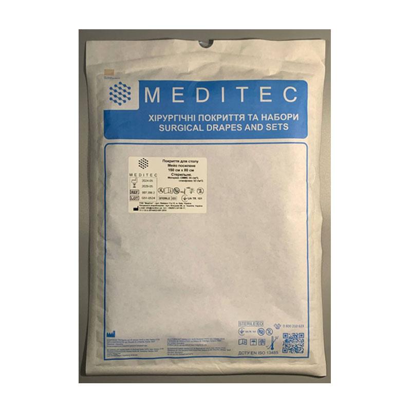 Чохол для камери. Розмір 250 см х 15 см, з каркасом для прискорення вдягання та двома адгезивними стрічками, матеріал спанфлекс 45 г/м*2. Стерильний